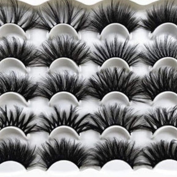 CASABLANCA -25MM LASHES MINK FLUFFY LONG FALSE EYELASHES 10 PAIRS VARIETY MIXED - Picture 3 of 3